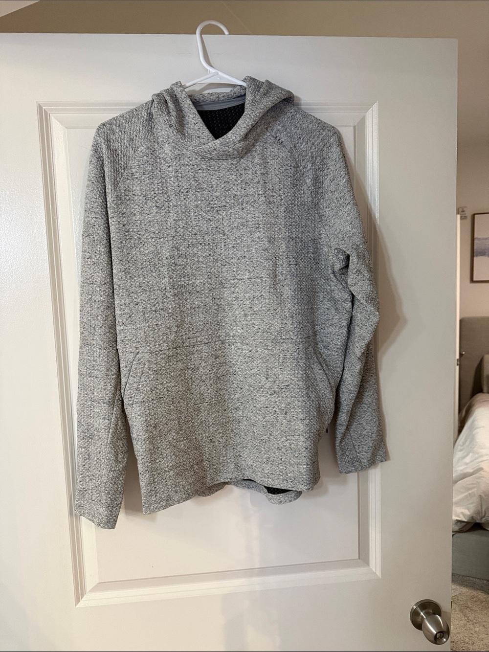 Men's Gray Knit Medium Lululemon Lightweight Hoodie